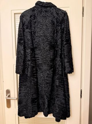 Abrigo Largo Astracán Negro