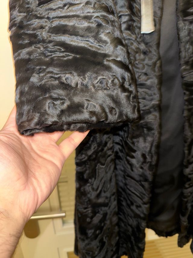 Abrigo Largo Astracán Negro