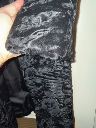 Abrigo Largo Astracán Negro