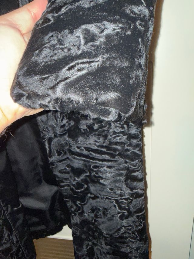 Abrigo Largo Astracán Negro