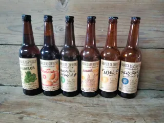 Bottiglie vuote di birra Estrella Galicia