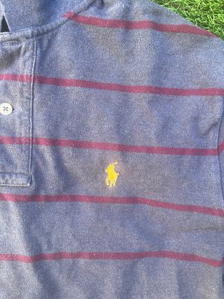 camiseta Ralph Lauren rayas azul y rojo