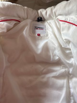 Cazadora Tommy Jeans Blanca Mujer