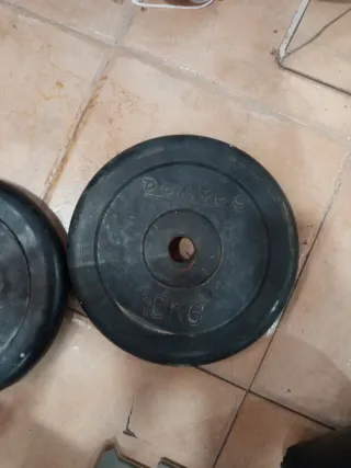 Discos de peso Domyos 10 kg