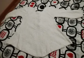 Jersey blanco mujer talla M