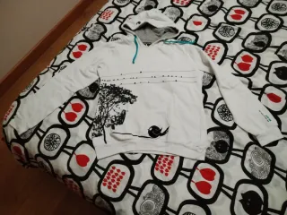 Jersey blanco mujer talla M