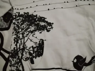 Jersey blanco mujer talla M