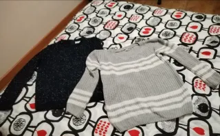 Jersey blanco mujer talla M