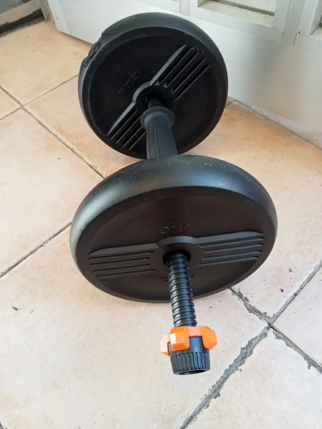 Disco de pesa ajustable 14 discos.+mancuernas