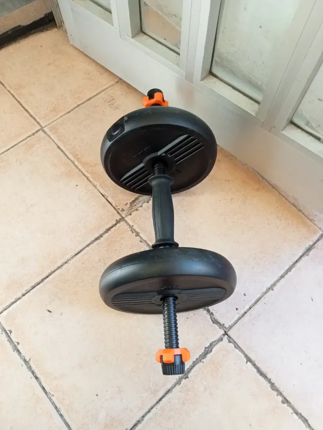 Disco de pesa ajustable 14 discos.+mancuernas