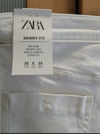 Pantalones Skinny Zara Talla M/38