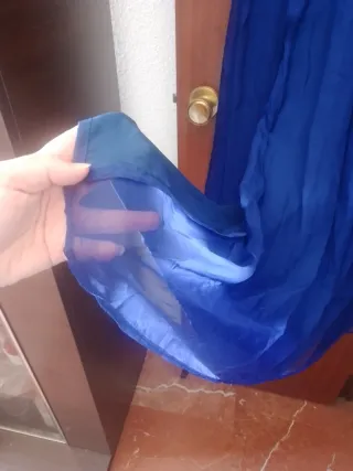 Vestido de fiesta azul largo