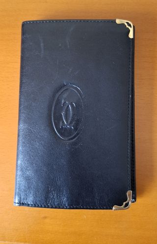Cartera/Monedero en piel negro.
