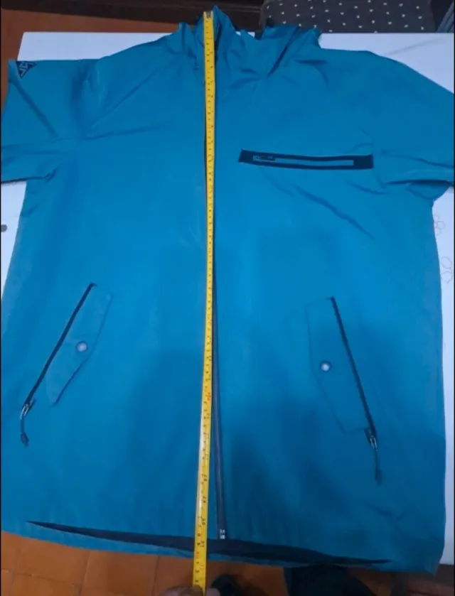 Giacca antivento blu/verde acqua