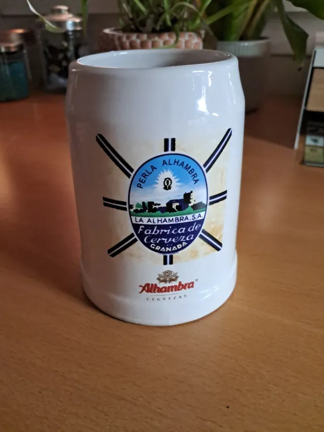 Jarra Cerveza Alhambra Cerámica