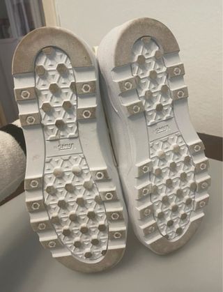 Zapatillas Vans Altas Crema Poco uso.