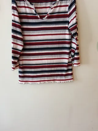 Jersey manga francesa rayas multicolor EDC XXL