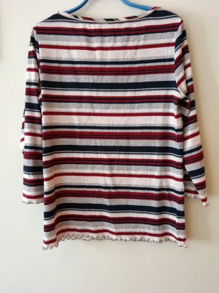 Jersey manga francesa rayas multicolor EDC XXL