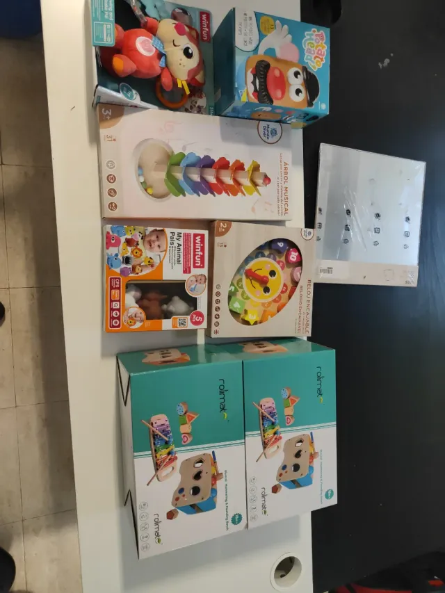 Lote Juguetes Bebé WinFun, Potato Head, Rolimate