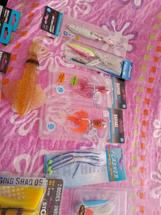 Lote señuelos pesca embarcación