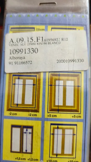 2 Persianas Venecianas Aluminio