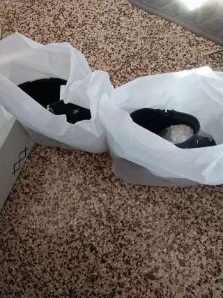 Botines MiM estrellas negros y plateados