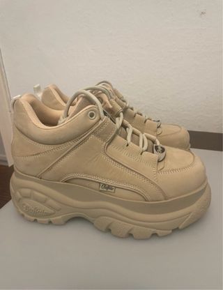 Zapatillas Buffalo Beige. Usadas solo una vez.