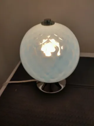 Lampada vintage vetro e metallo