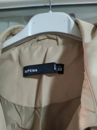 Gabardina mujer beige