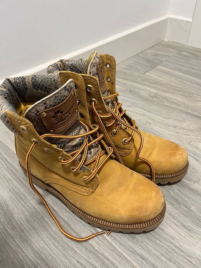 Botas Panama Jack Beige Talla 37