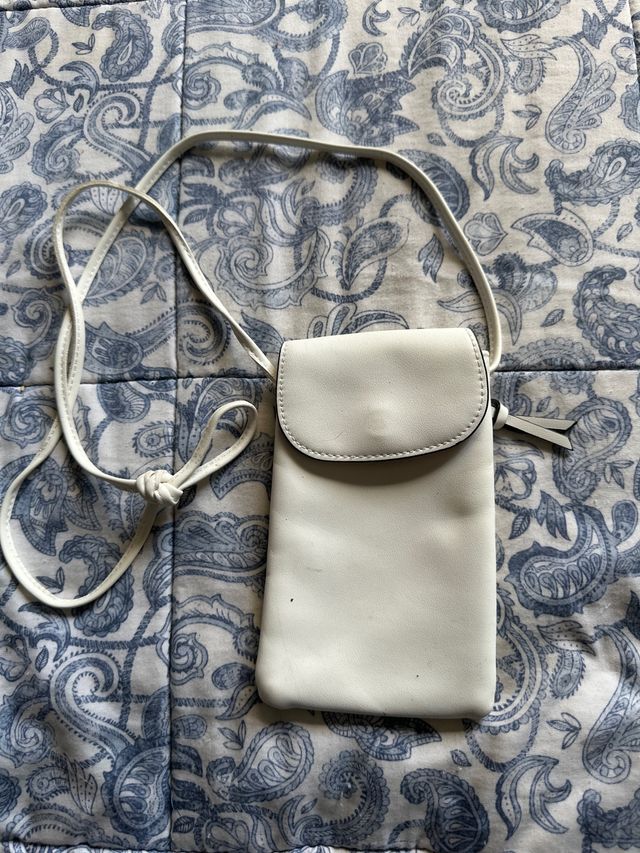 Bolso blanco para móvil