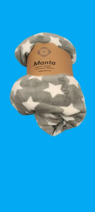 Manta Polar Estrellas 160x230 cm