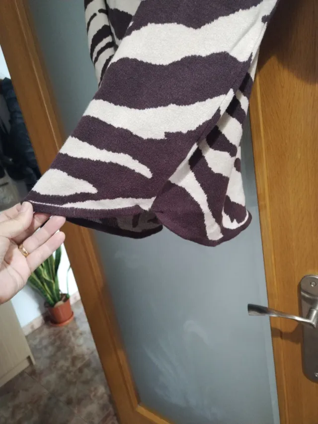 Jersey suave estampado cebra