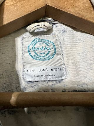 Chaleco vaquero Bershka Talla S
