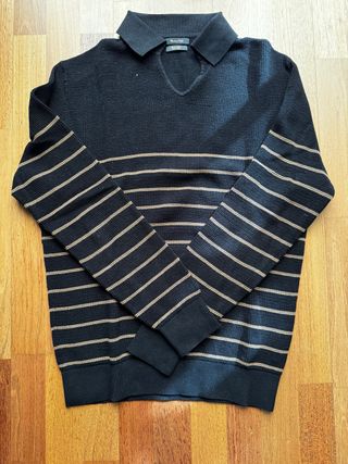 Polo Massimo Dutti rayas manga larga