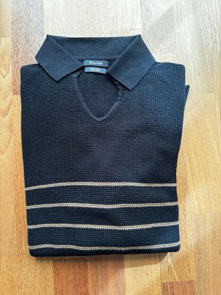 Polo Massimo Dutti rayas manga larga