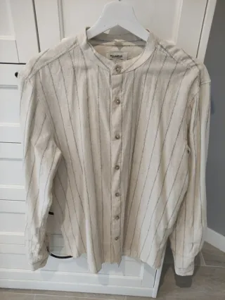 Camisa Pull&Bear cuello mao rayas M