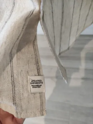 Camisa Pull&Bear cuello mao rayas M