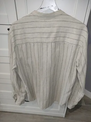 Camisa Pull&Bear cuello mao rayas M