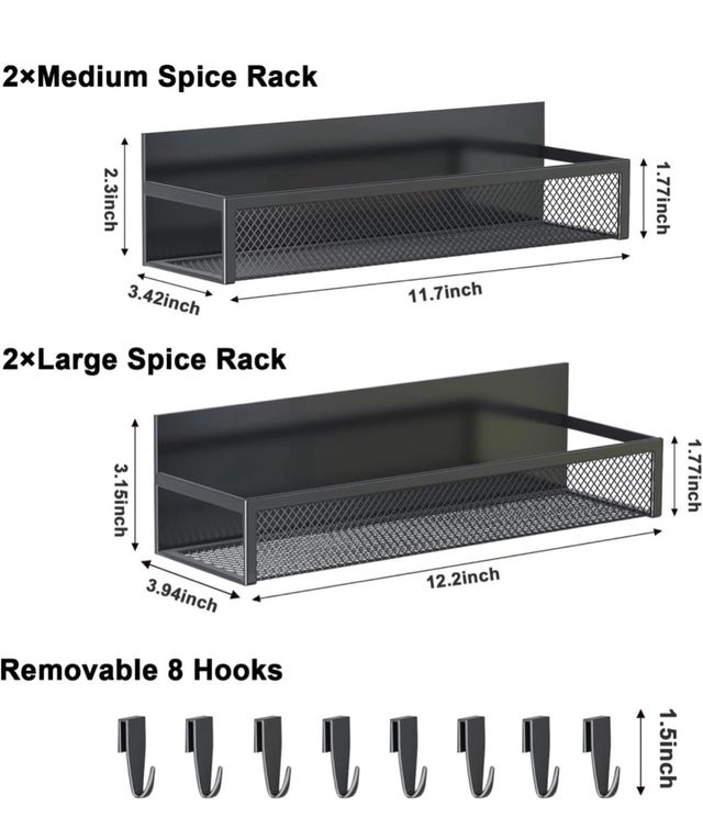 Estante Magnético Cocina 4 Pack