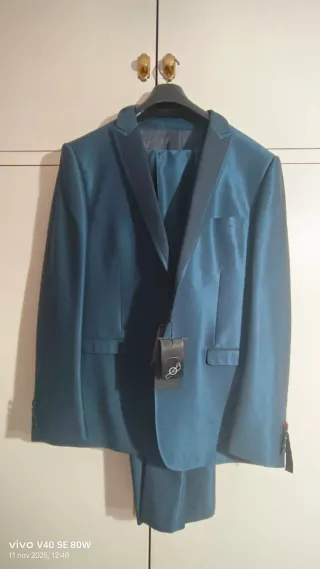 Traje de Novio Azul Teal (A Estrenar)