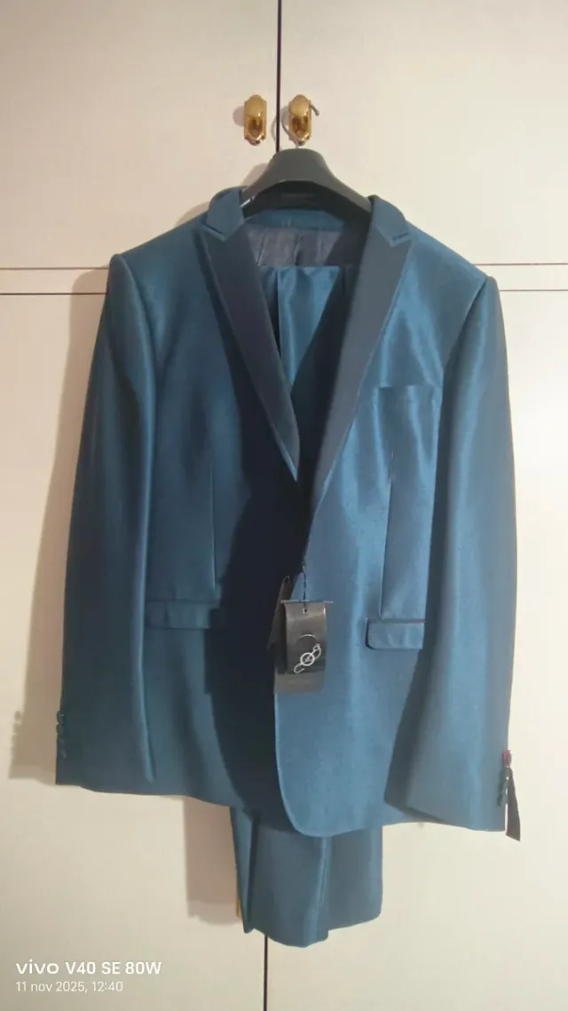 Traje de Novio Azul Teal (A Estrenar)