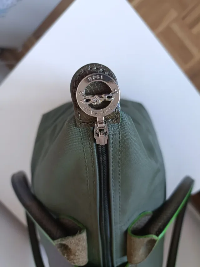 Bolso Longchamp Verde y Marrón