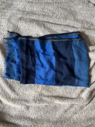 Bufanda Massimo Dutti Azul Rayas