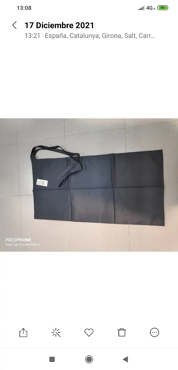 Delantal Francés Sager Gris