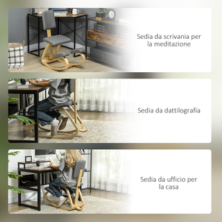 Sedia Ergonomica a Inginocchiatoio con Movimento a