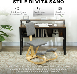 Sedia Ergonomica a Inginocchiatoio con Movimento a