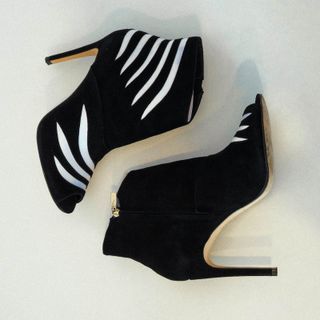 Karen Millen - botines de ante con tacón