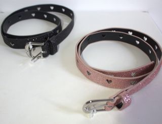 Cintura bambina glitter rosa e nera