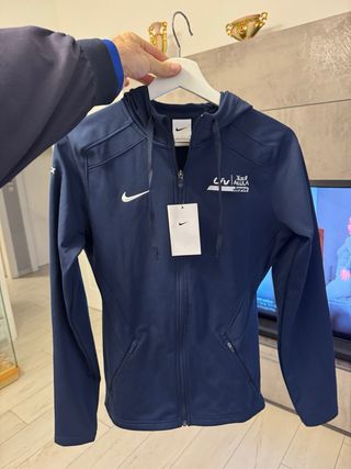 Felpa Nike con cappuccio donna blu